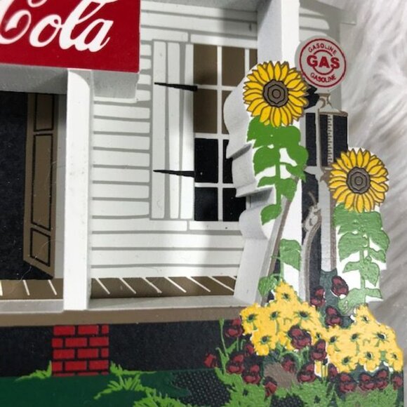 NWOT Vintage Coca-Cola Collectibles Wood 'Down Home Flavor' Standing Plaque - Picture 5 of 10